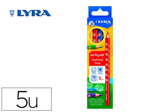Lpis de cor lyra groove triangular minas de 4,25 mm caixa de 5 cores , Lyra , 49182 , 4084900303078